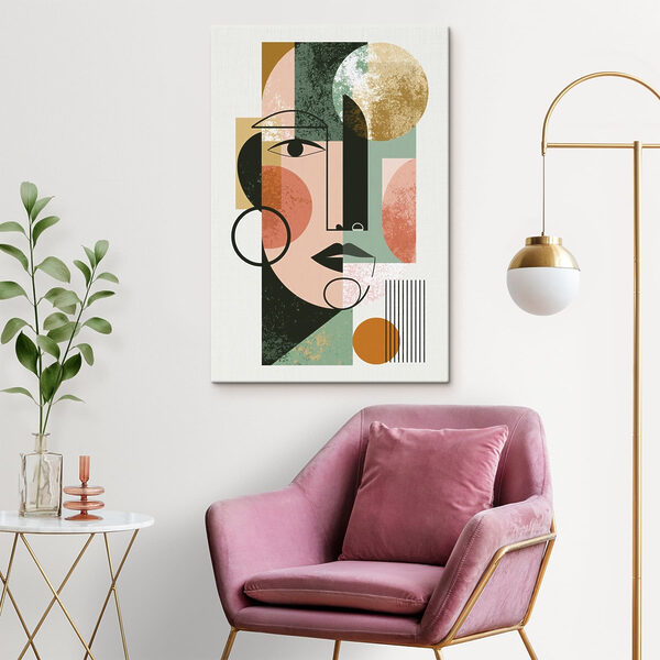 Quadri Opera d'arte raffigurante un volto