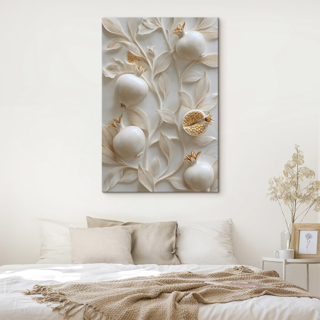 Elegant decor featuring pomegranate motifs