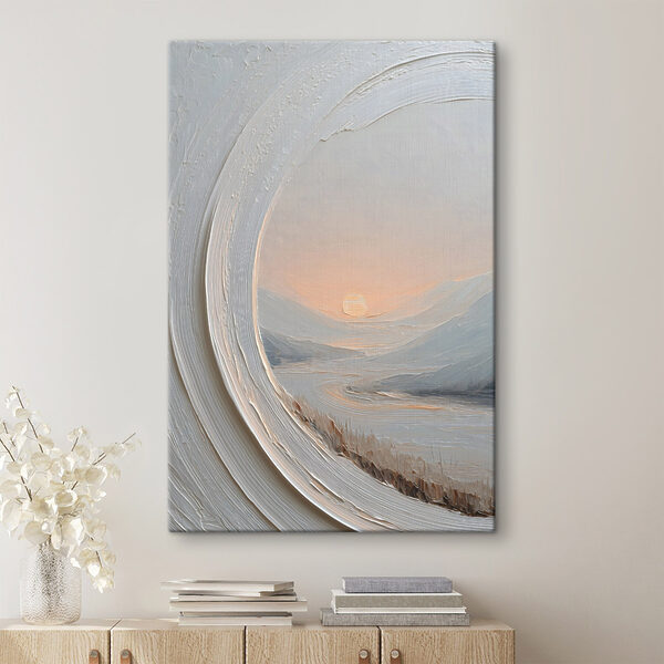 Quadri Quadri Cielo bianco e arancione (COD: s49235)
