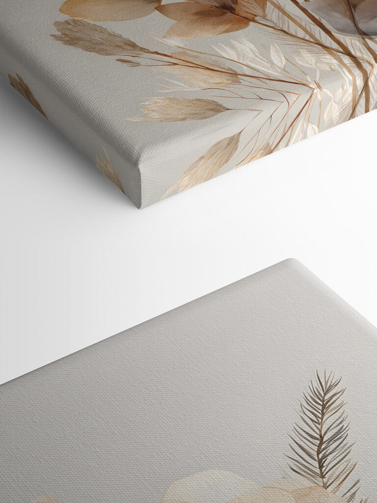 Delicate leaves and blooms merge beautifully