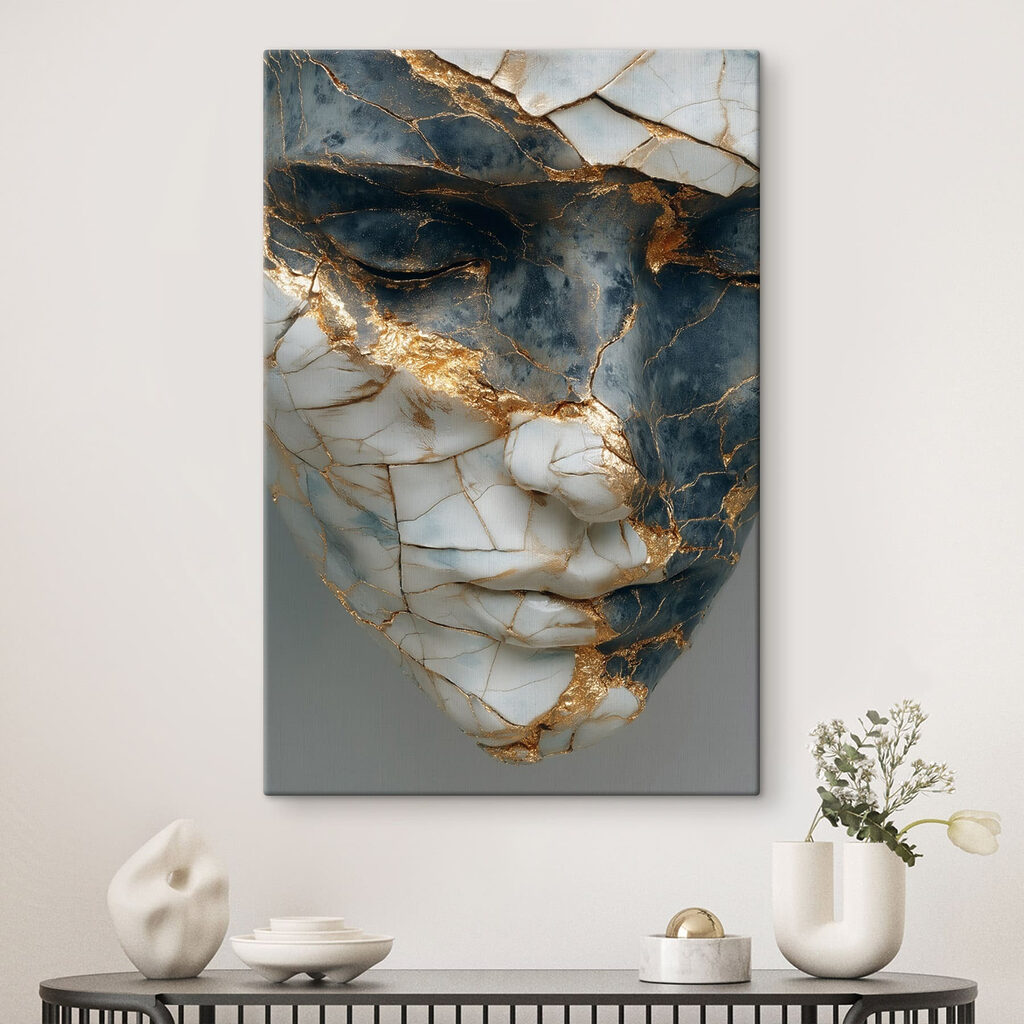 Broken statue of a woman