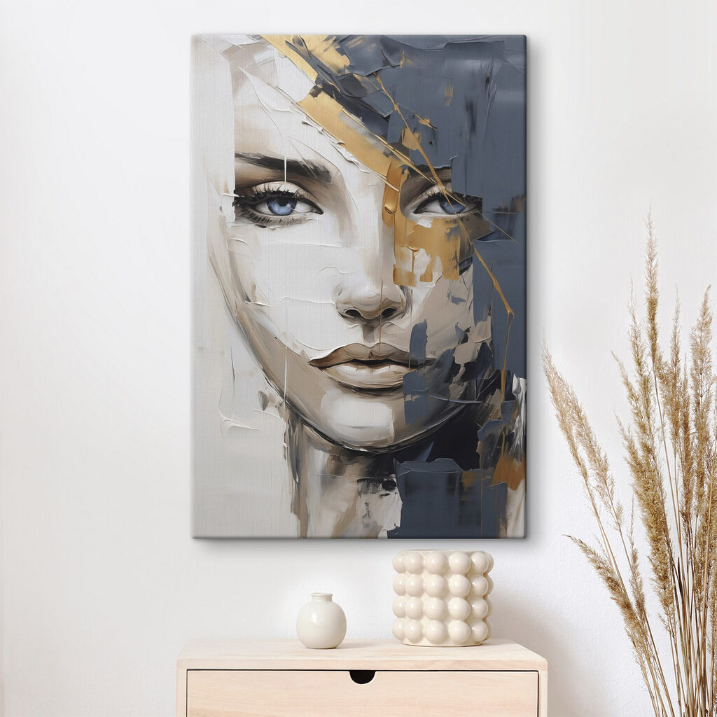 Painting of a woman's face