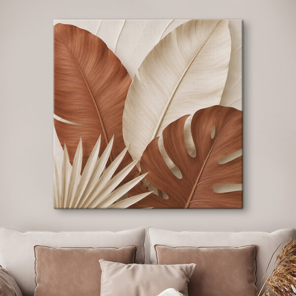 Group of brown and white leaves Group of brown and white leaves