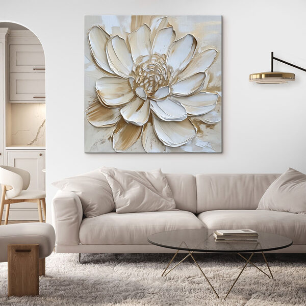 Quadri Quadri Delicati strati di petali cremosi (COD: s49290)