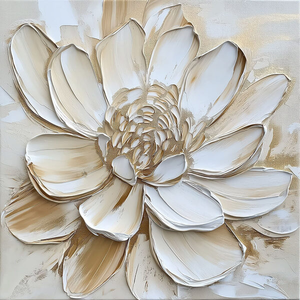 Delicate layers of creamy petals