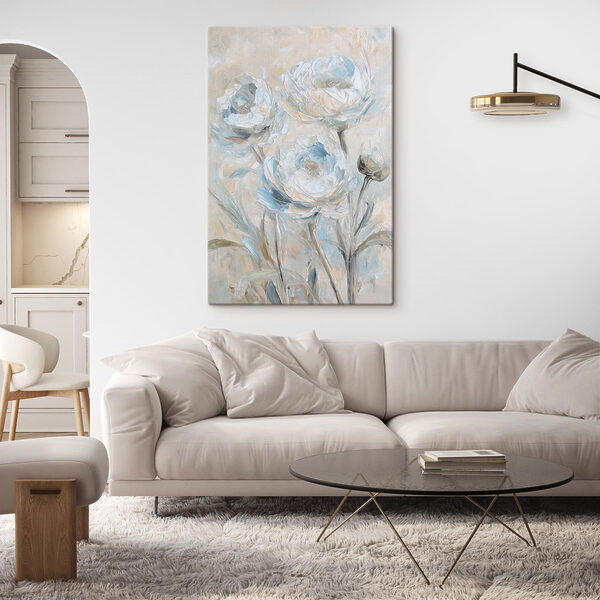 Quadri Quadri Dipinto di fiori su una superficie bianca (COD: s49280)