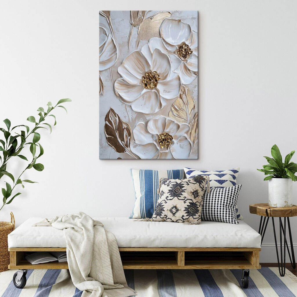 - Elegant floral artistry in soft tones