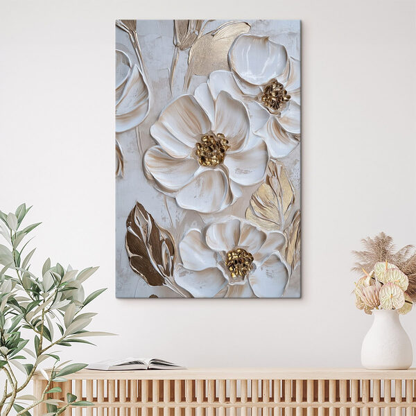 Quadri Quadri - Eleganti composizioni floreali dai toni tenui (COD: s49274)
