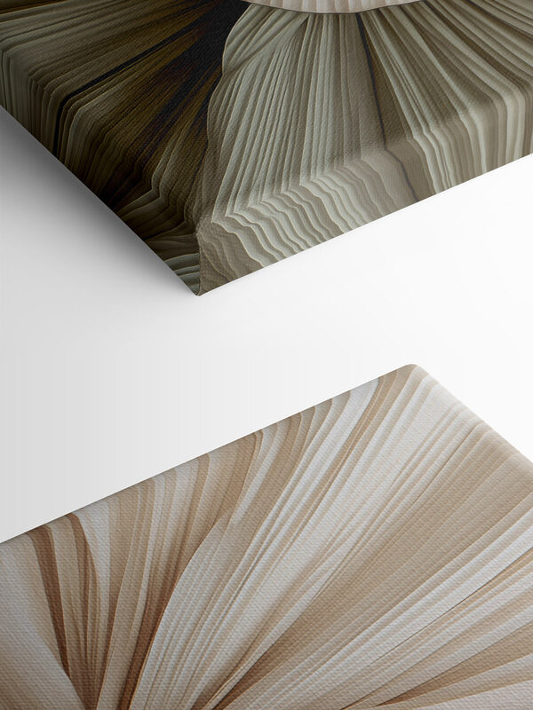 - Elegant folds in soft hues