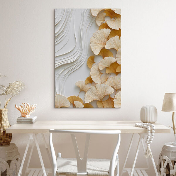 Elegant leaves against a soft backdrop