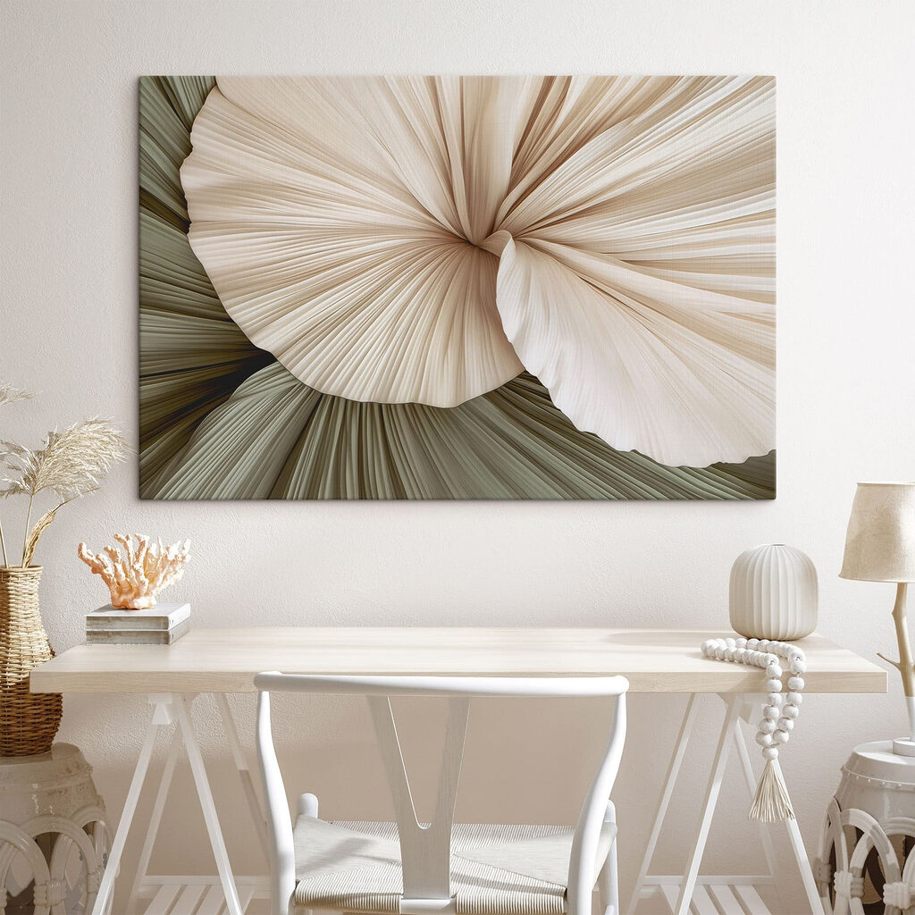 - Elegant folds in soft hues