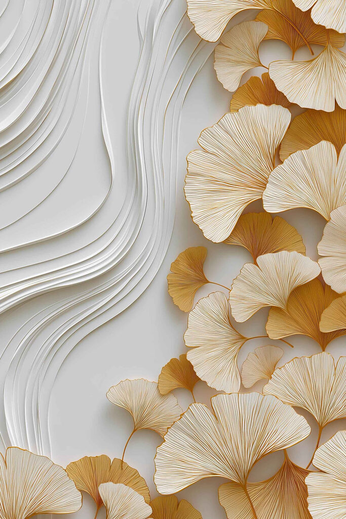 Elegant leaves against a soft backdrop