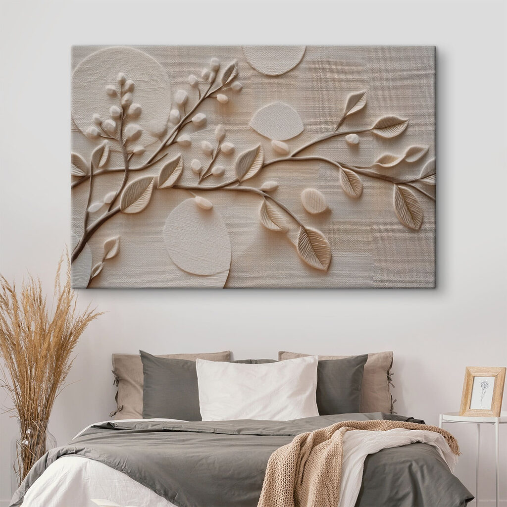Nature-inspired textured wall art Nature-inspired textured wall art