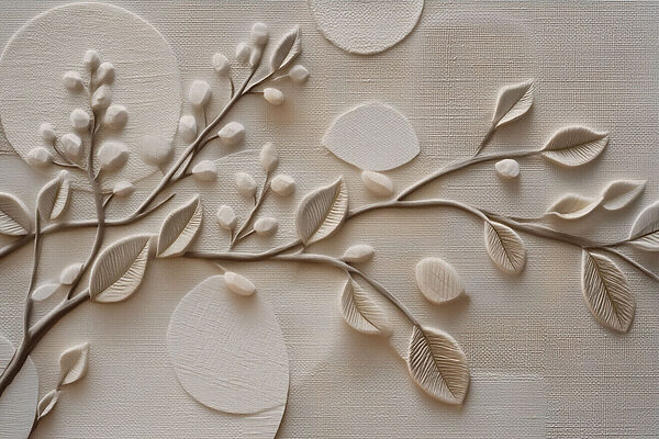 Nature-inspired textured wall art Nature-inspired textured wall art