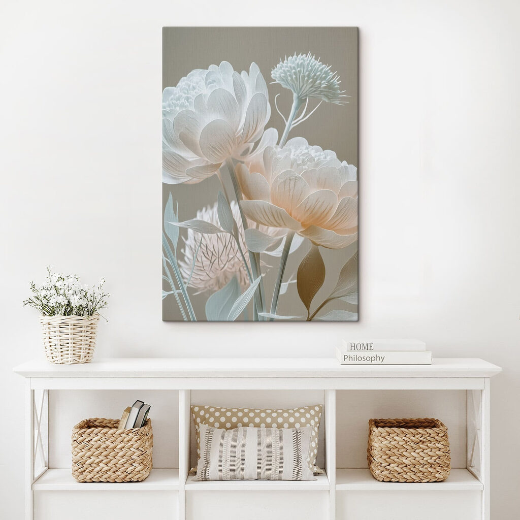 Delicate blooms in soft pastel tones