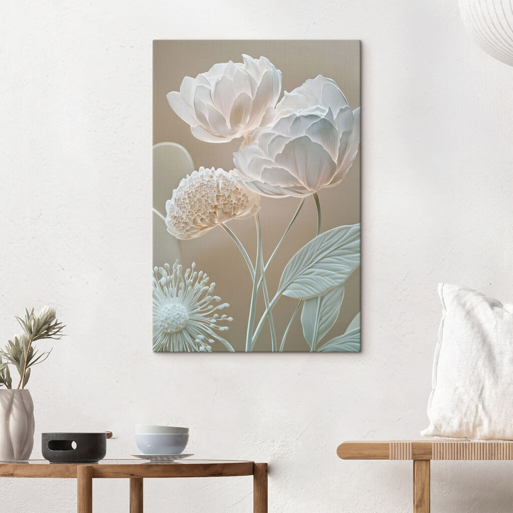 Delicate blooms in soft hues