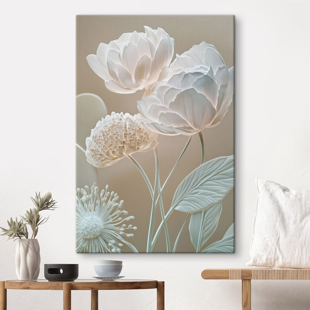 Delicate blooms in soft hues