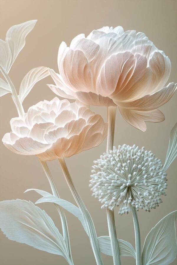 Delicate blooms in soft hues Delicate blooms in soft hues
