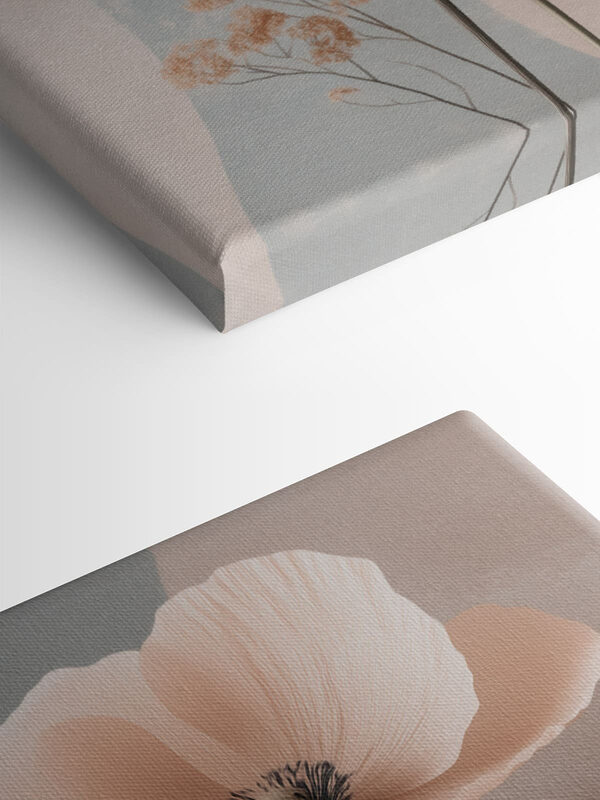 Delicate blooms in soft hues