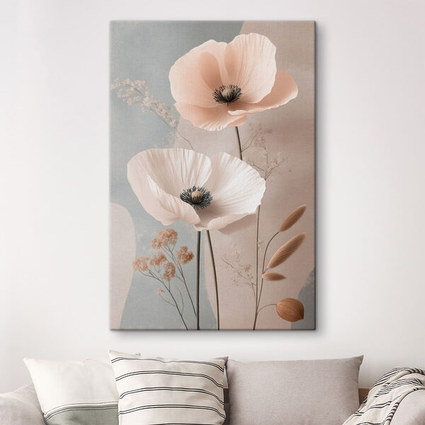 Delicate blooms in soft hues
