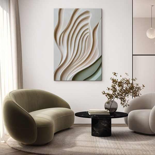 White and grey wall with wavy lines White and grey wall with wavy lines