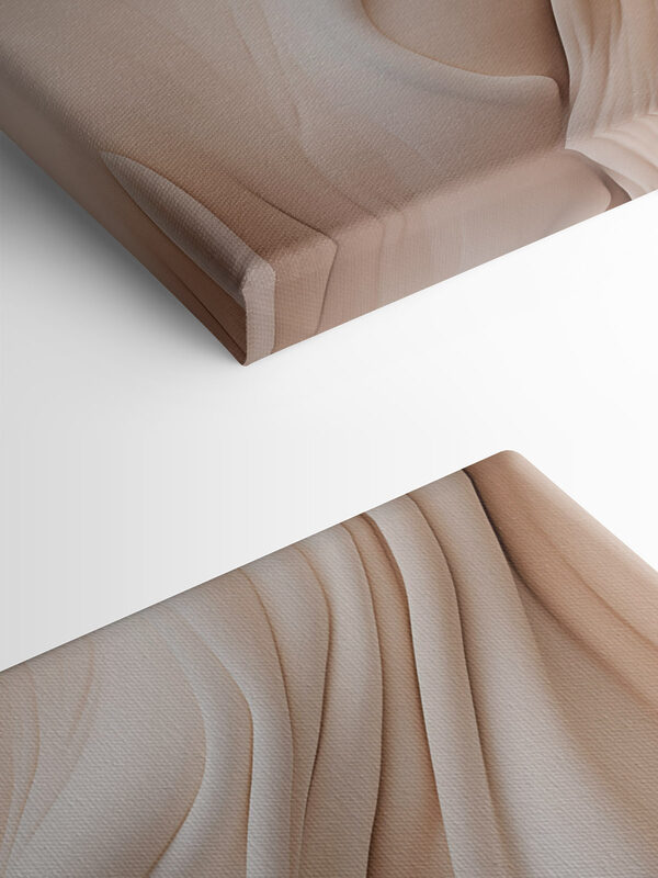Soft waves in warm hues
