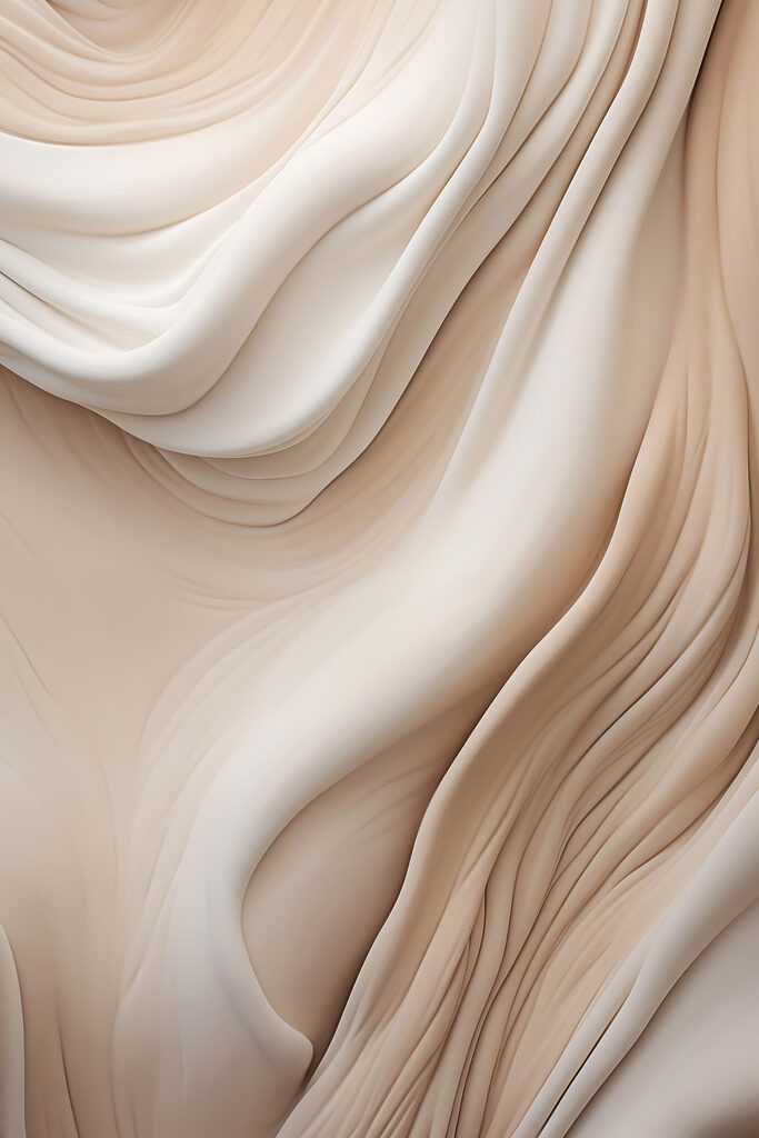 Soft waves in warm hues