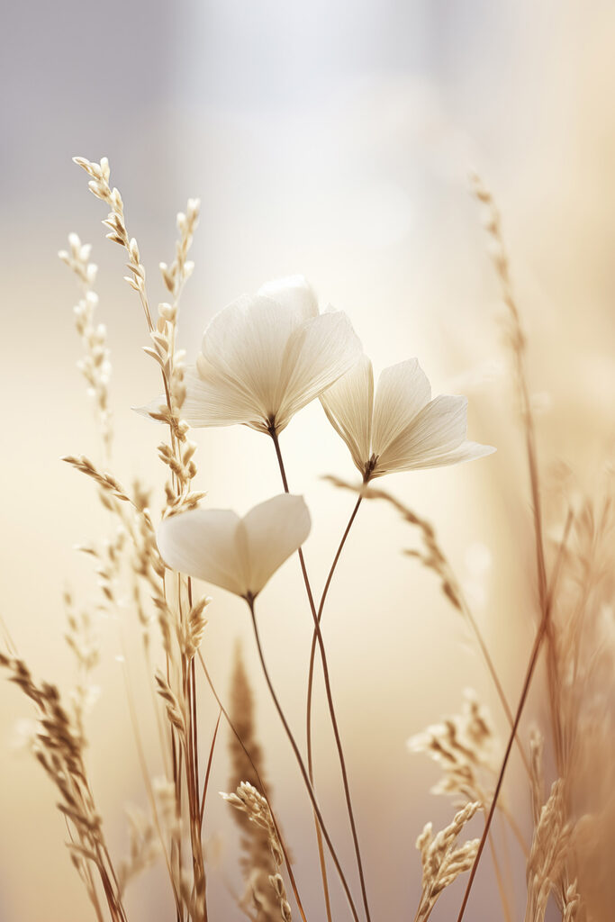 Delicate petals in soft light