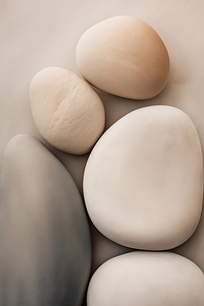 Group of white and grey rocks Group of white and grey rocks