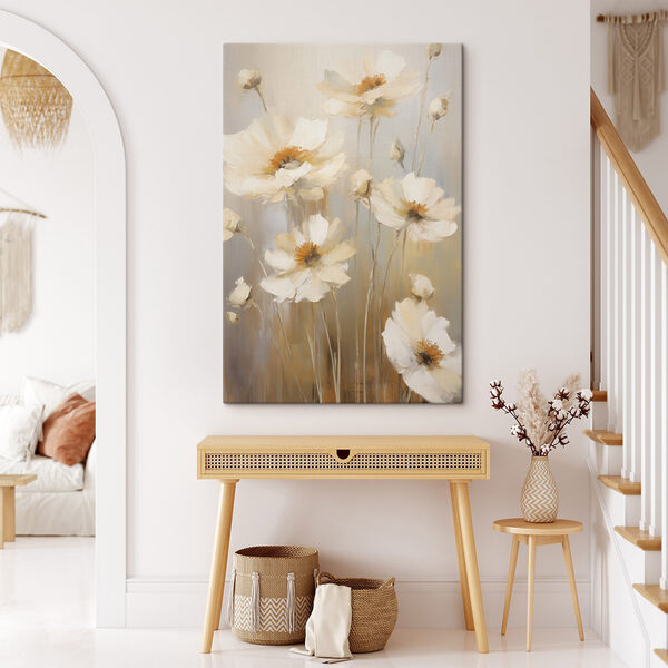 Quadri Dipinto raffigurante fiori bianchi (COD: s49160) Quadri Quadri Dipinto raffigurante fiori bianchi (COD: s49160)