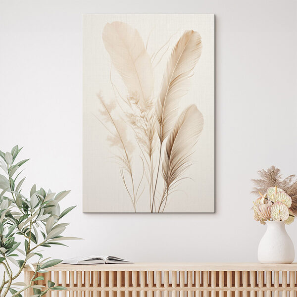 Delicate feathers in soft tones Delicate feathers in soft tones