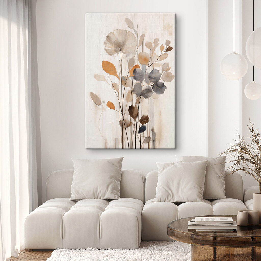 Painting of leaves and branches