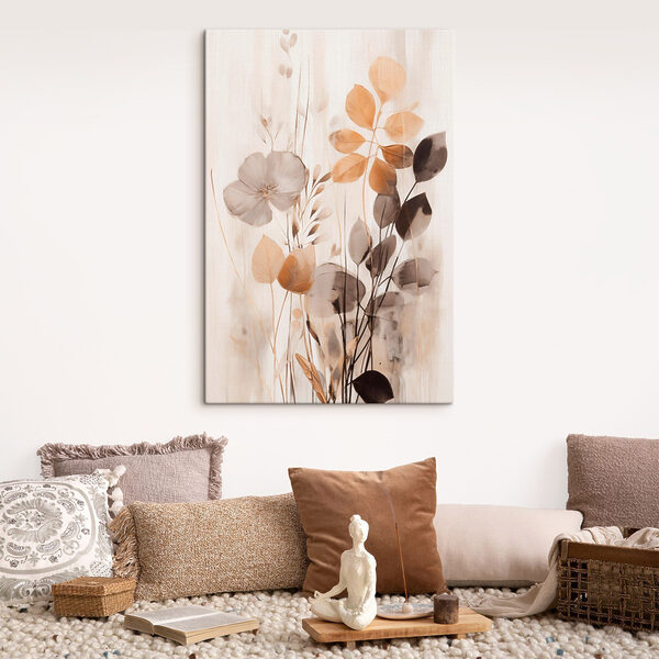 Quadri Dipinto di fiori e foglie (COD: s49147) Quadri Quadri Dipinto di fiori e foglie (COD: s49147)