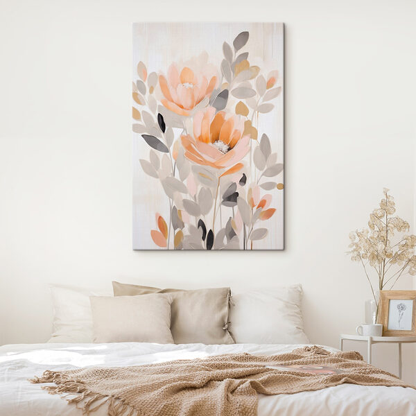 Painting of flowers and leaves Painting of flowers and leaves