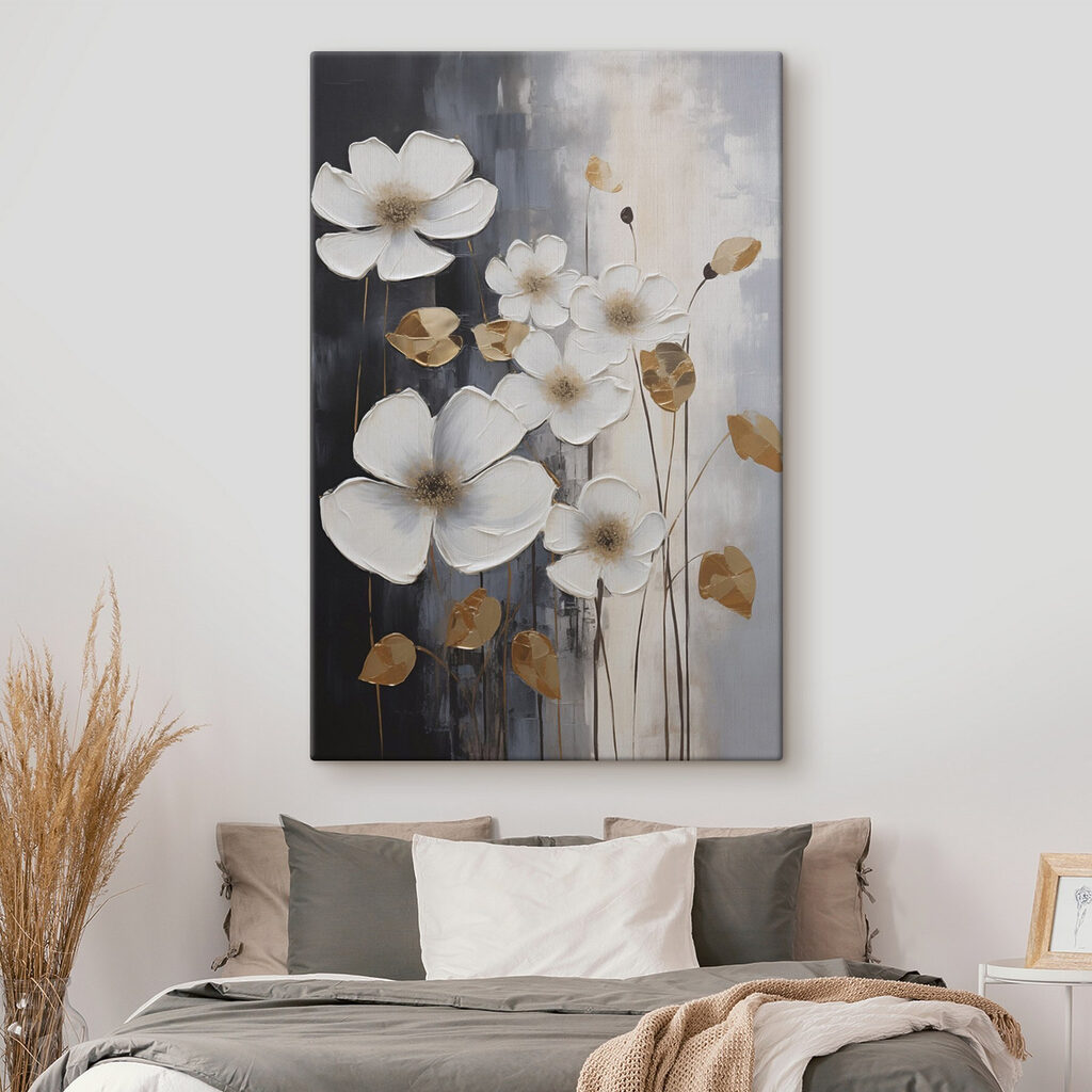 Elegant blooms against a dark backdrop