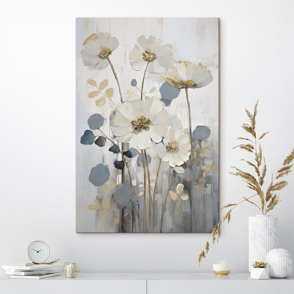 Quadri Dipinto di fiori e foglie (COD: s49073) Quadri Quadri Dipinto di fiori e foglie (COD: s49073)