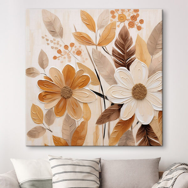 Quadri Quadri Dipinto di fiori e foglie (COD: s49072)
