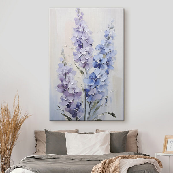 Quadri Quadri Dipinto di fiori su una superficie bianca (COD: s49064)
