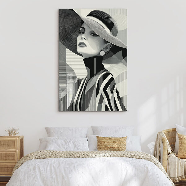 Quadri Donna con un cappello (COD: s49089) Quadri Quadri Donna con un cappello (COD: s49089)