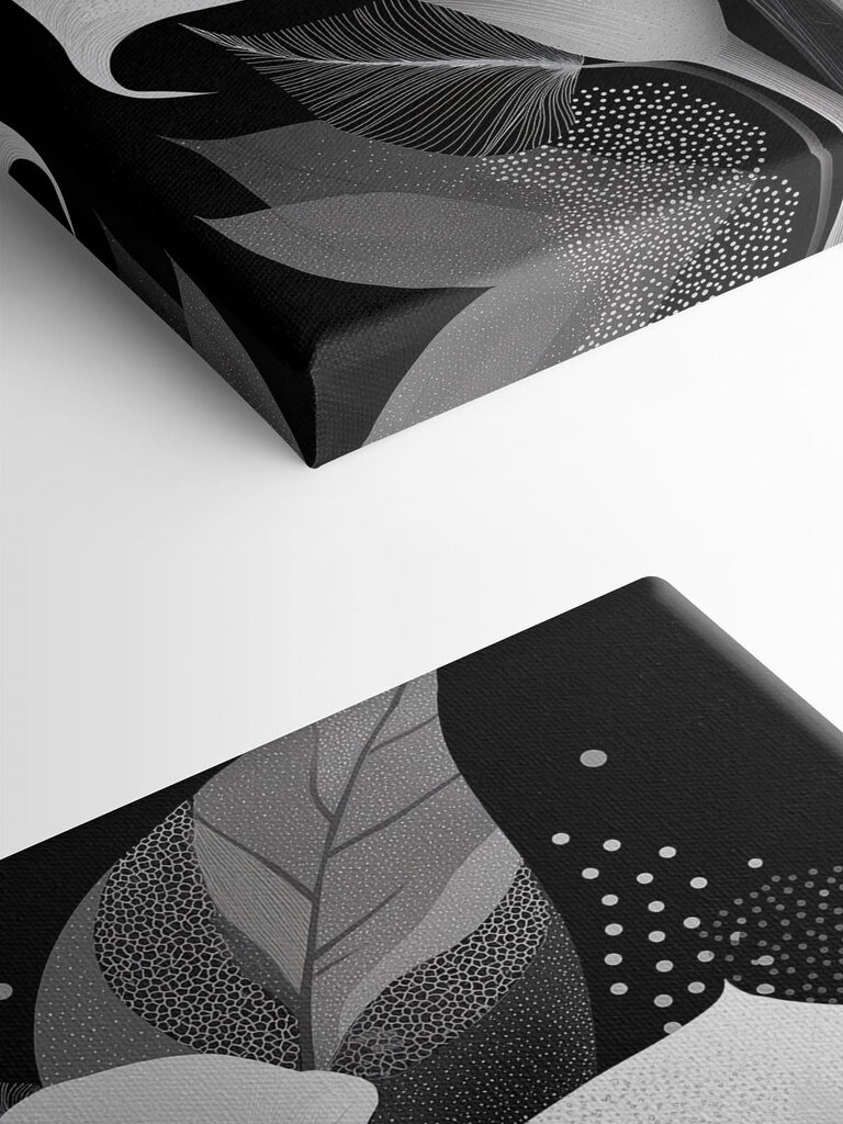 Elegant floral patterns on a dark background