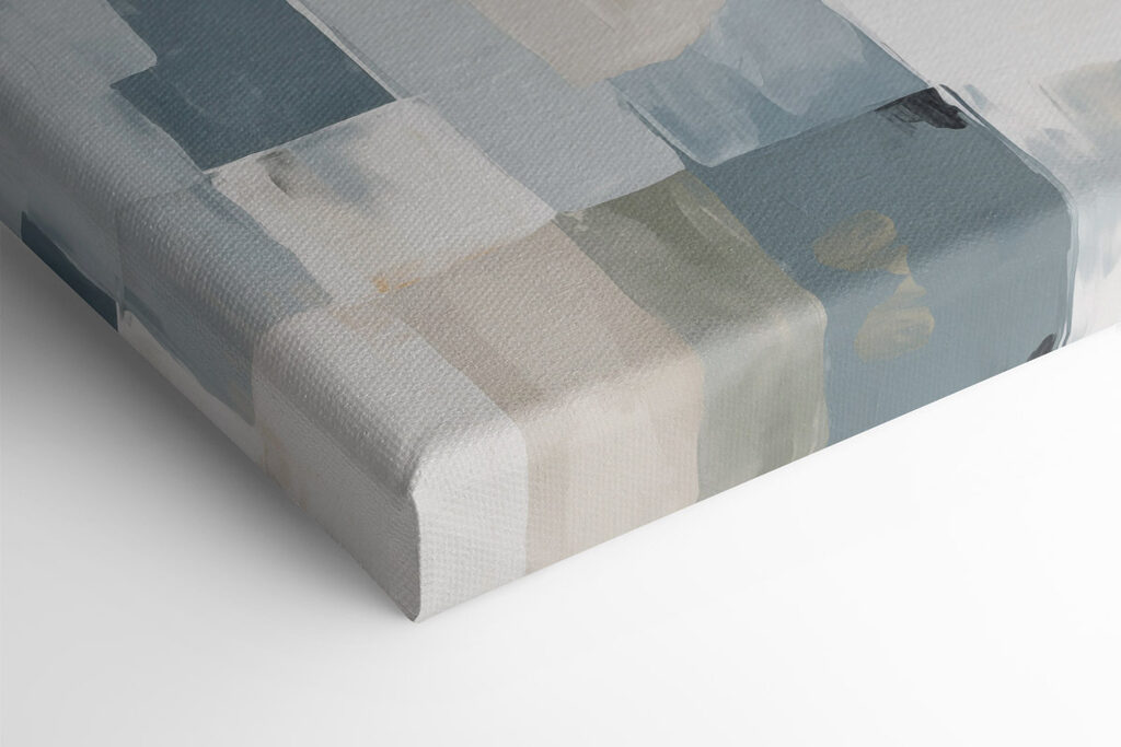 Painting of squares in different shades of gray and black Painting of squares in different shades of gray and black