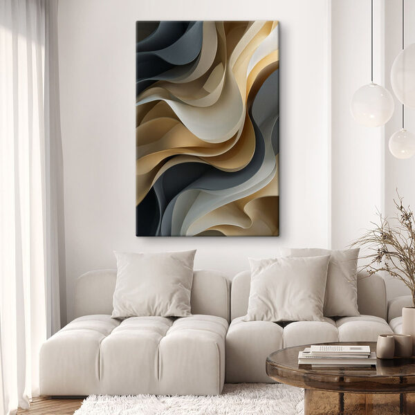 Quadri Quadri Strati ondulati dai colori tenui (COD: s49033)