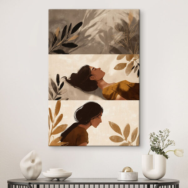 Quadri Collage raffigurante una donna che dorme (COD: s49018) Quadri Quadri Collage raffigurante una donna che dorme (COD: s49018)