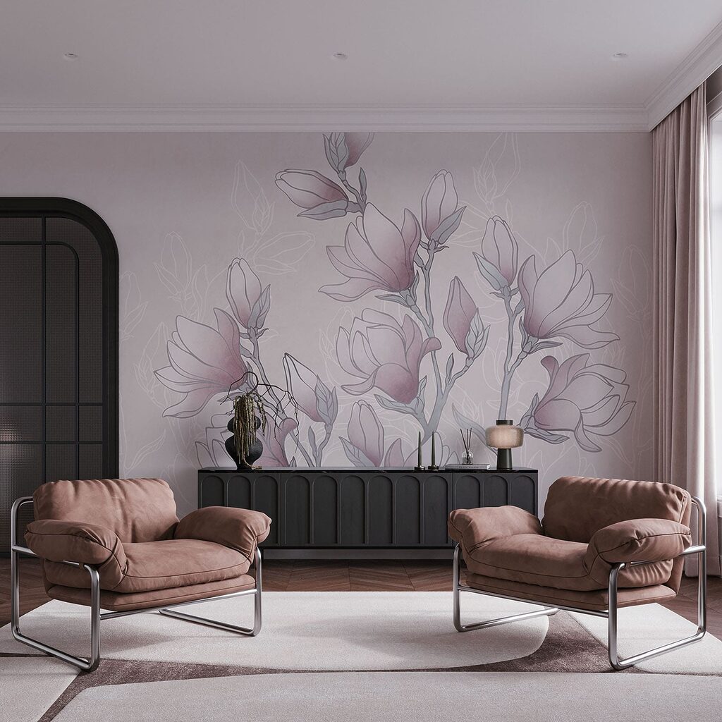 Disegno di fiori su un ramo Disegno di fiori su un ramo