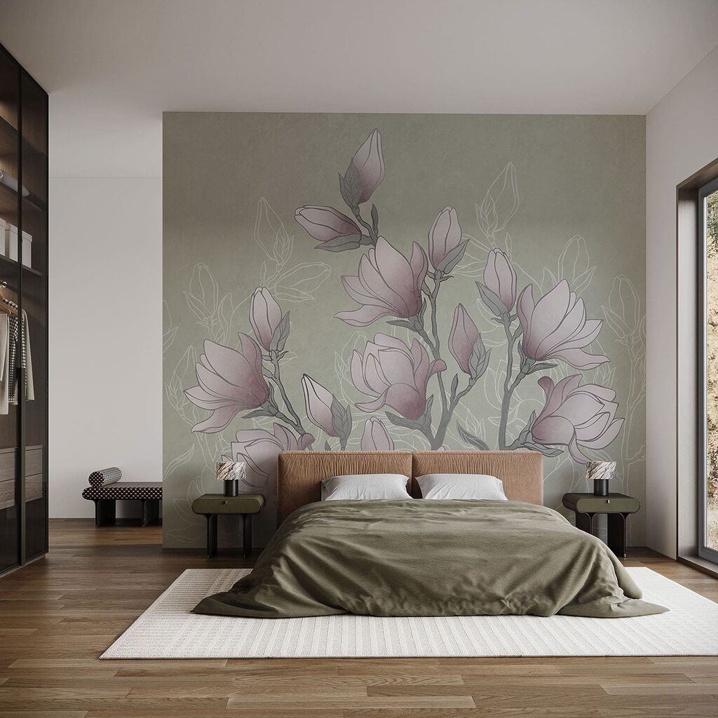 Disegno di fiori su un ramo Disegno di fiori su un ramo