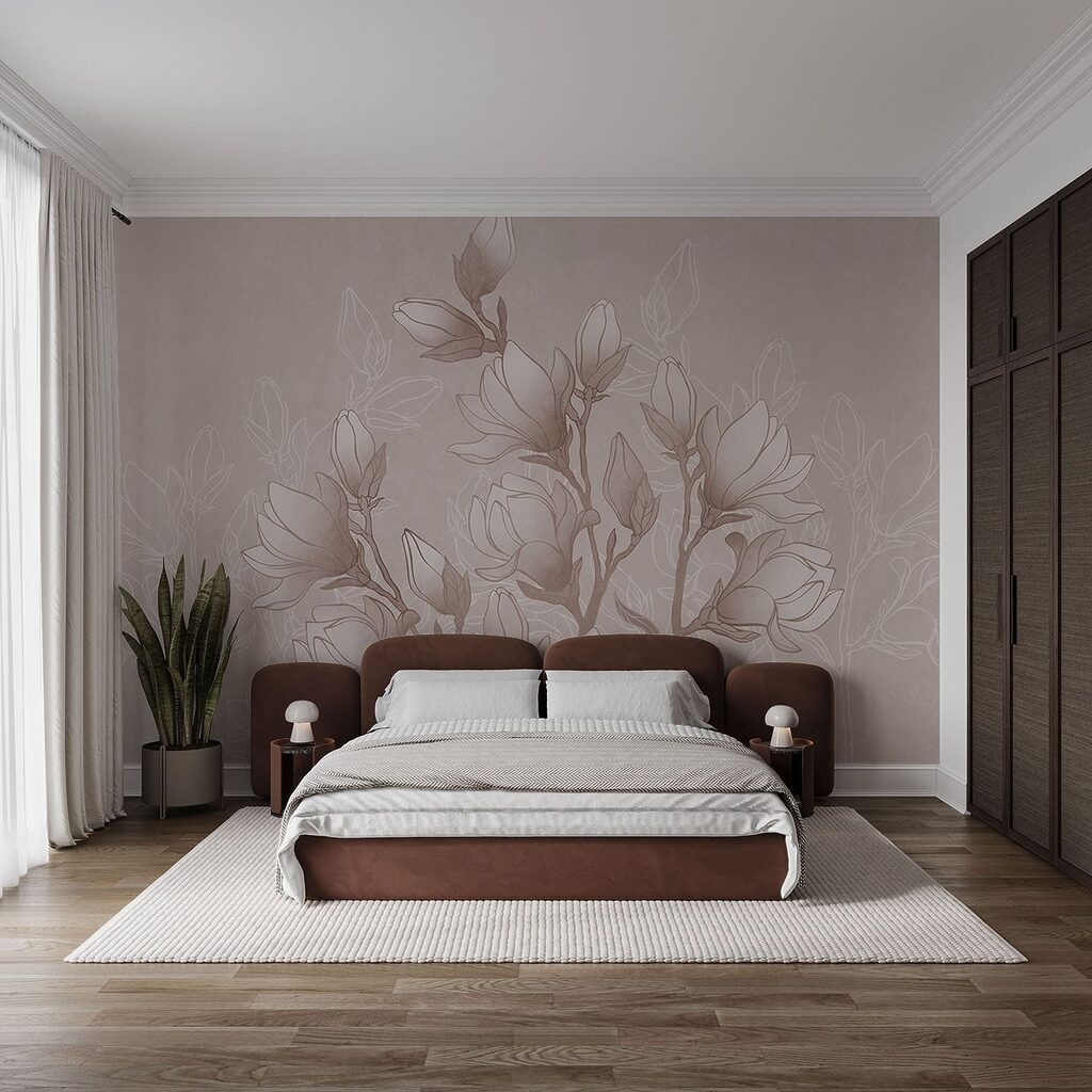 Disegno di fiori su un ramo