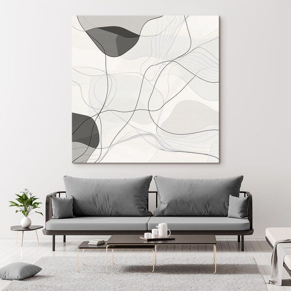 Quadri Sfondo bianco e nero con linee nere (COD: s48853) Quadri Quadri Sfondo bianco e nero con linee nere (COD: s48853)