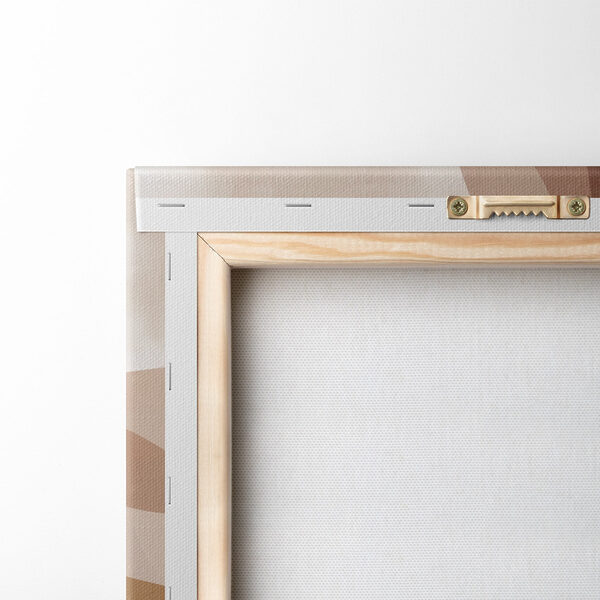 Soft waves in warm earth tones