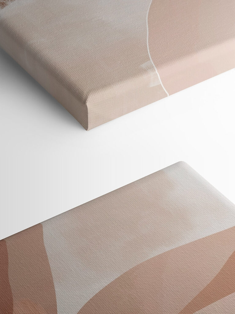 Soft waves in warm earth tones