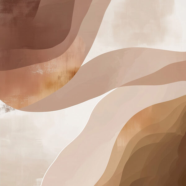 Soft waves in warm earth tones